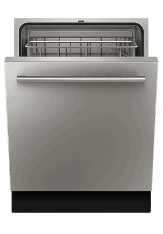 Built-in dishwasher – common residential model serviced for leaks and poor drainage