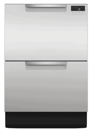 Double dishwasher – dual-rack model commonly repaired for spray and drainage issues