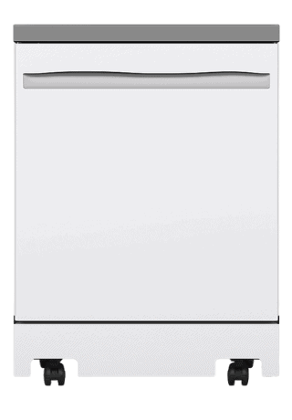 Portable dishwasher – wheeled model fixed for hose and electrical issues