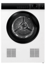 Vented dryer with clogged exhaust vent causing poor drying performance and increased fire risk