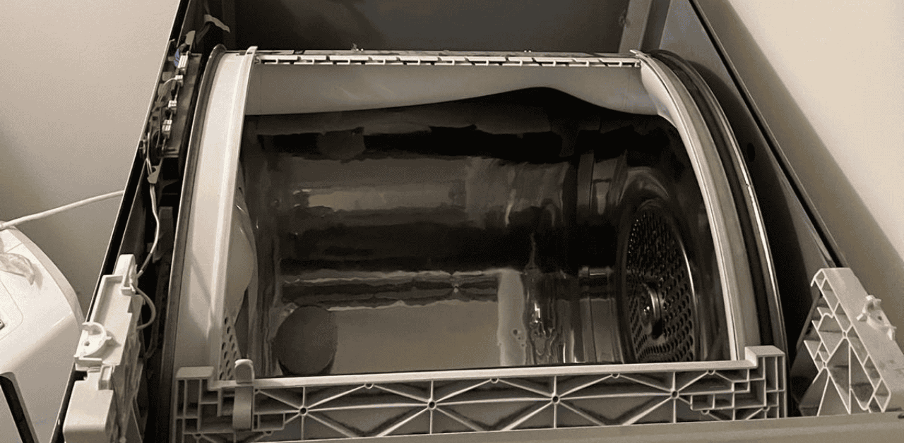 We found the dryer drum rollers are causing the vibration, Our technician replaced them quickly and effortlessly