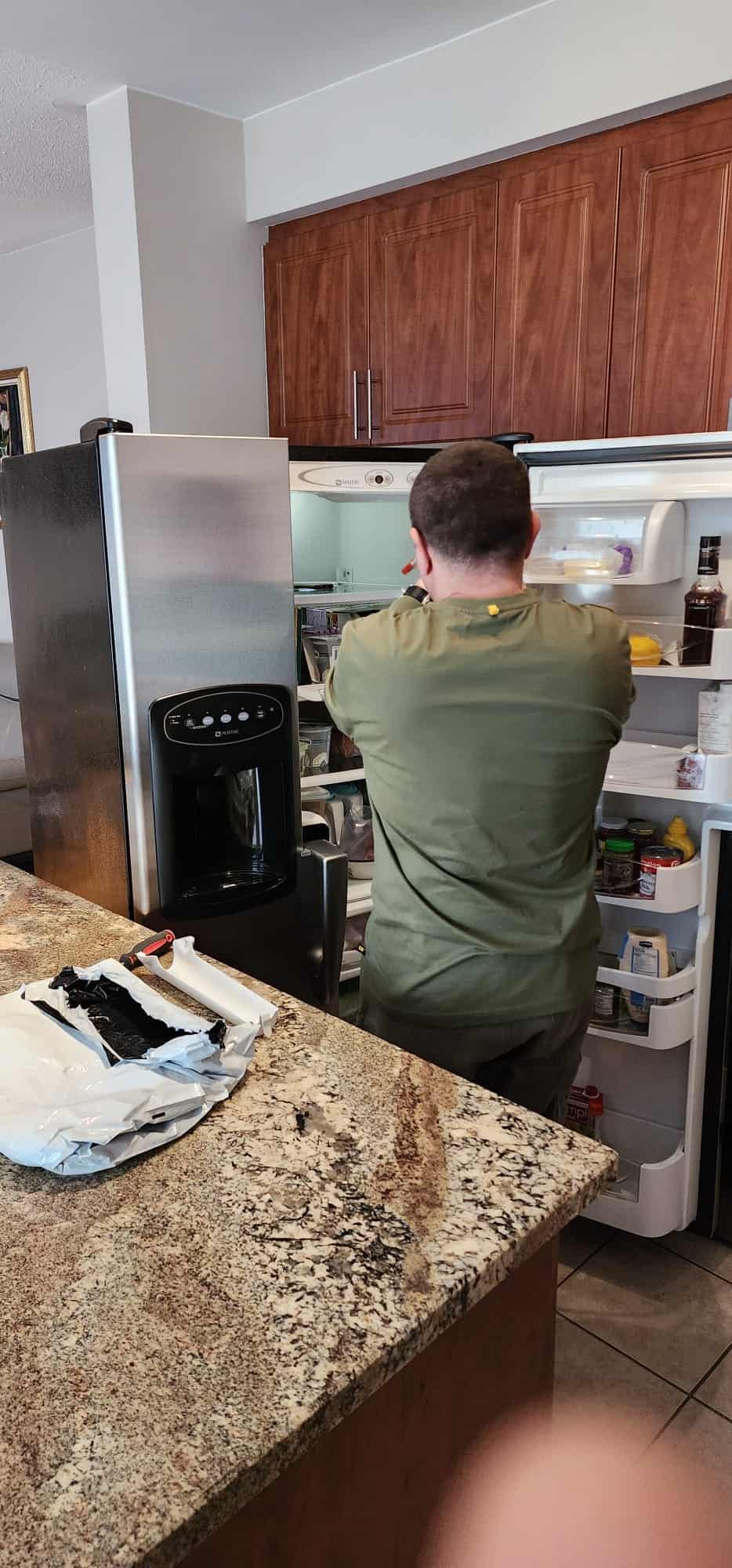 Kenmore fridge water supply issue