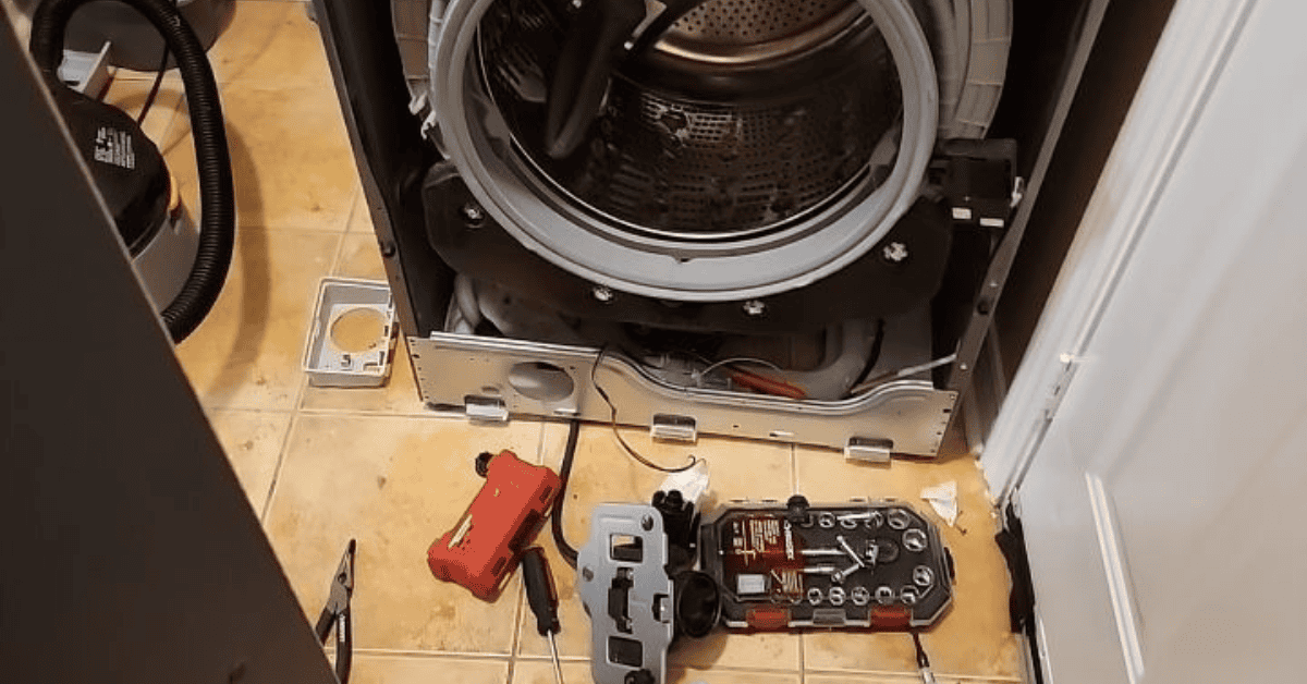 Lg washer not draining, drain pump replacement Process of replacing a drain pump in an LG washer, highlighting common issues when a washer makes strange sounds and fails to drain properly.