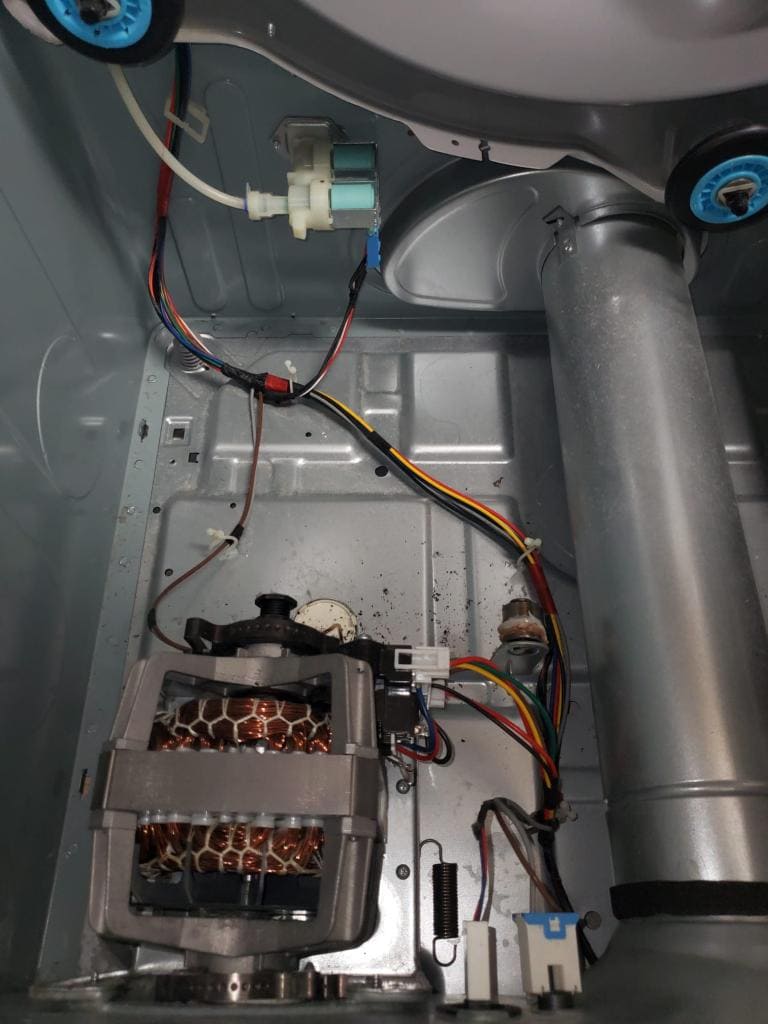 Samsung dryer motor wiring and rear roller positions