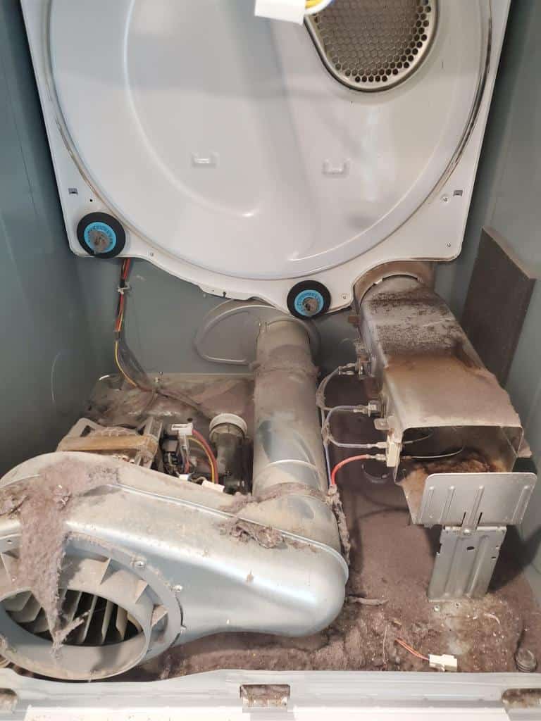 Malfunctioning dryer heating element causing Maytag dryer to stop heating, needs replacement for restored function