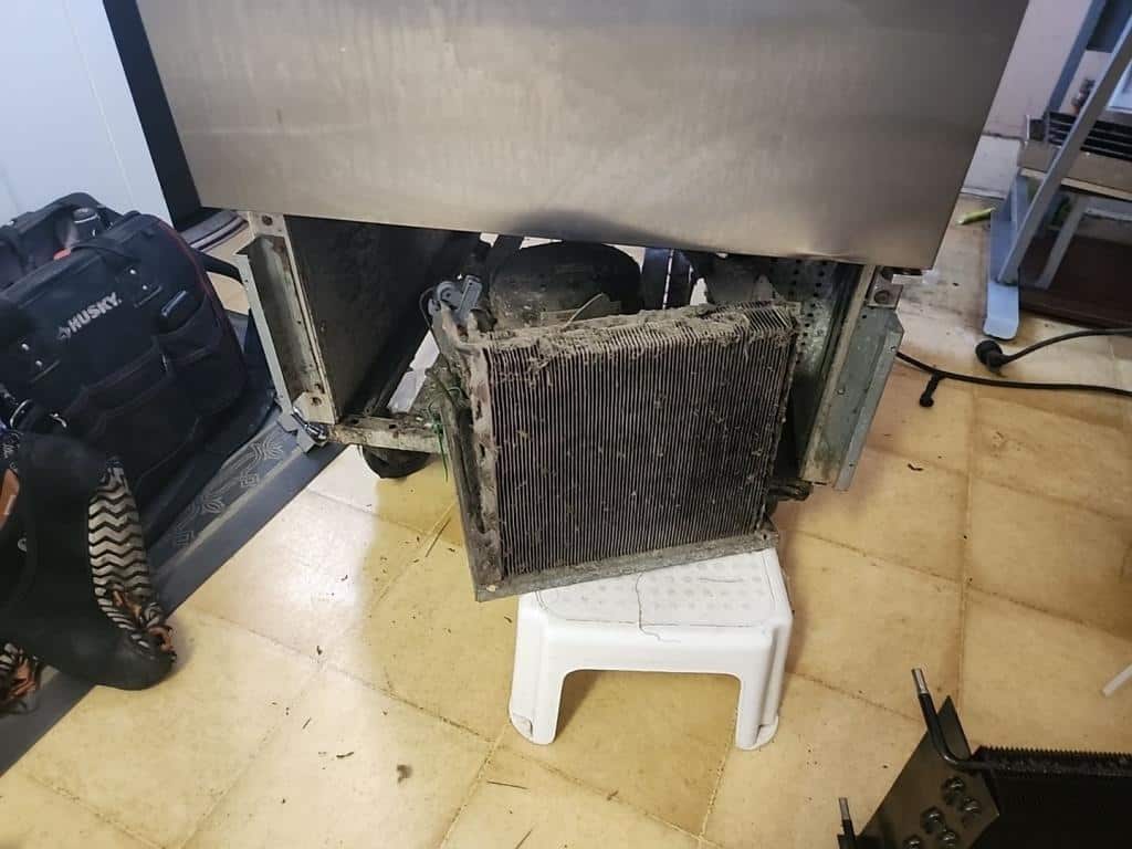 Efficient heat exchanger replacement for True commercial fridge